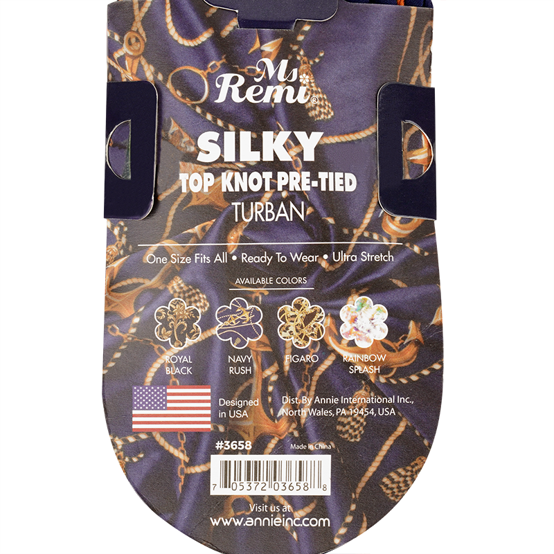 Ms. Remi Silky Top Knot Pre-Tied Turban Assorted Colors Turbans Ms. Remi