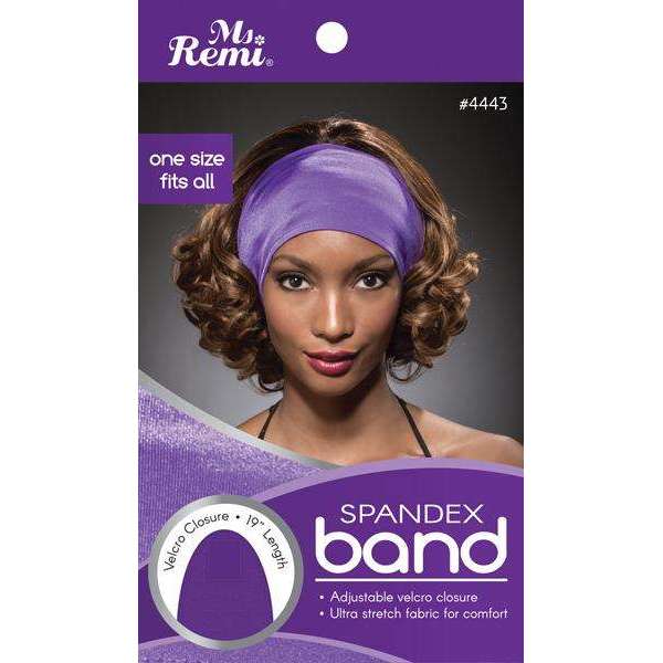 Ms. Remi Spandex Band Asst Color Bonnets Ms. Remi Purple  