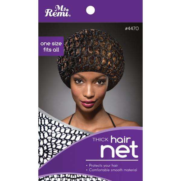 Annie International:Ms. Remi Thick Hair Net Black