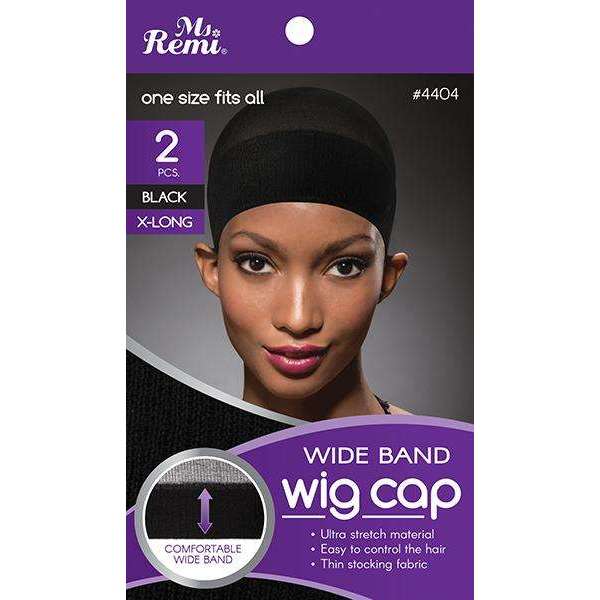 Annie International:Ms. Remi Wig Cap 2Pc Black Wide Band