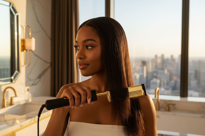 Electric Pressing Combs: The Modern Upgrade for Sleek, Long Lasting Straight Hair