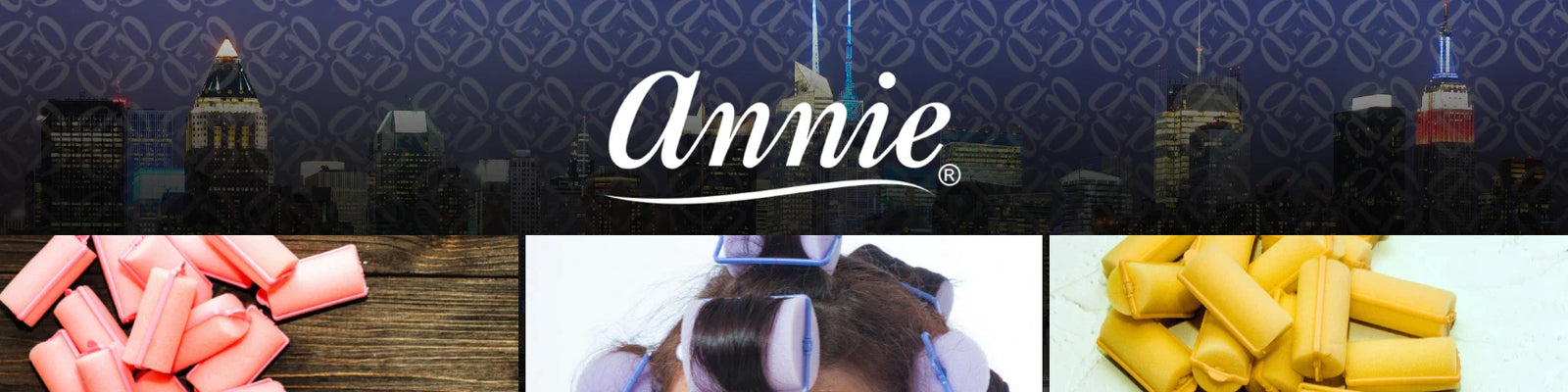 Foam Hair Rollers being used on various hair types from Annie International