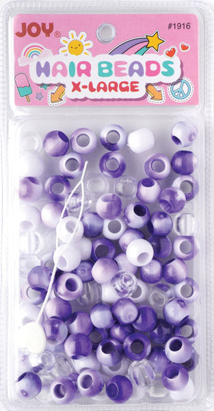 Joy Cuentas Redondas De Plástico XL Mezcla De Dos Tonos Morados