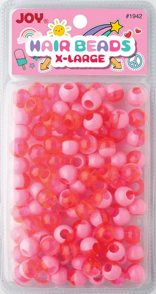 Joy Cuentas Redondas De Plástico XL Dos Tonos Rosa Vivo