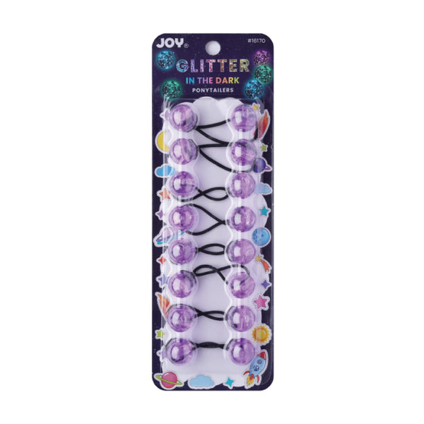 Joy Twin Beads Ponytailer 20mm 8ct Glitter Glow