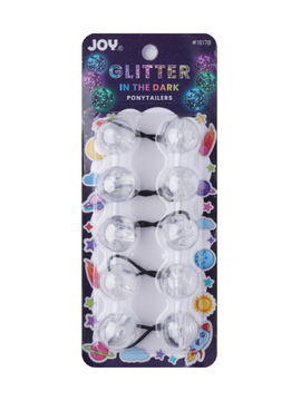 Joy Twin Beads Ponytailer 25mm 5ct Glitter Glow