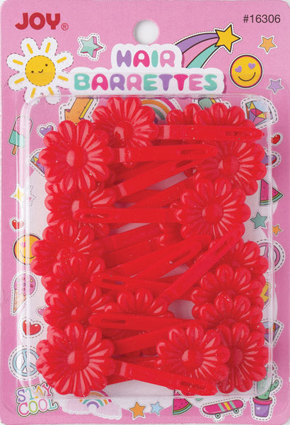 Pasadores para el cabello Joy Daisy, 10 unidades, rojos
