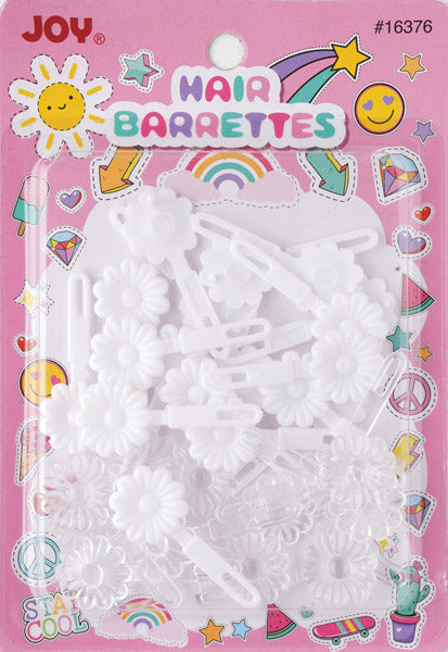 Pasadores Joy Blanco y Transparente Petit Daisy