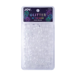 Joy Round Beads XL Glitter Glow Beads Joy Clear  