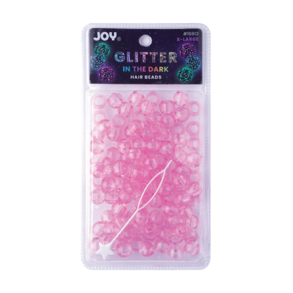 
                  
                    Load image into Gallery viewer, Joy Round Beads XL Glitter Glow Beads Joy Pink  
                  
                