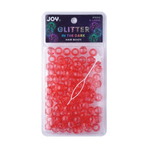 
                  
                    Load image into Gallery viewer, Joy Round Beads XL Glitter Glow Beads Joy Red  
                  
                