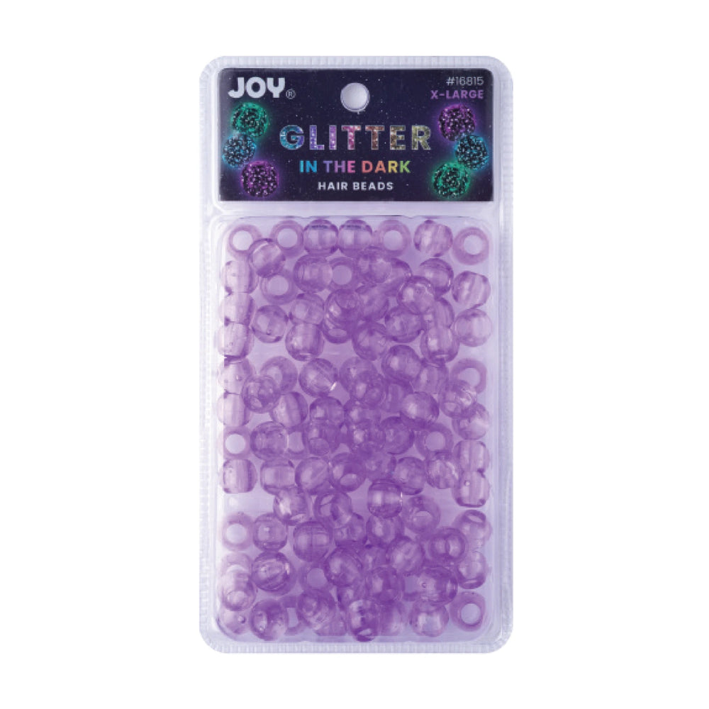 
                  
                    Load image into Gallery viewer, Joy Round Beads XL Glitter Glow Beads Joy Purple  
                  
                