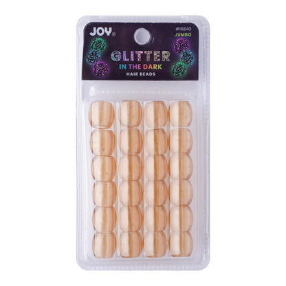 Joy Oval Beads Jumbo Glitter Glow Beads Joy Brown  