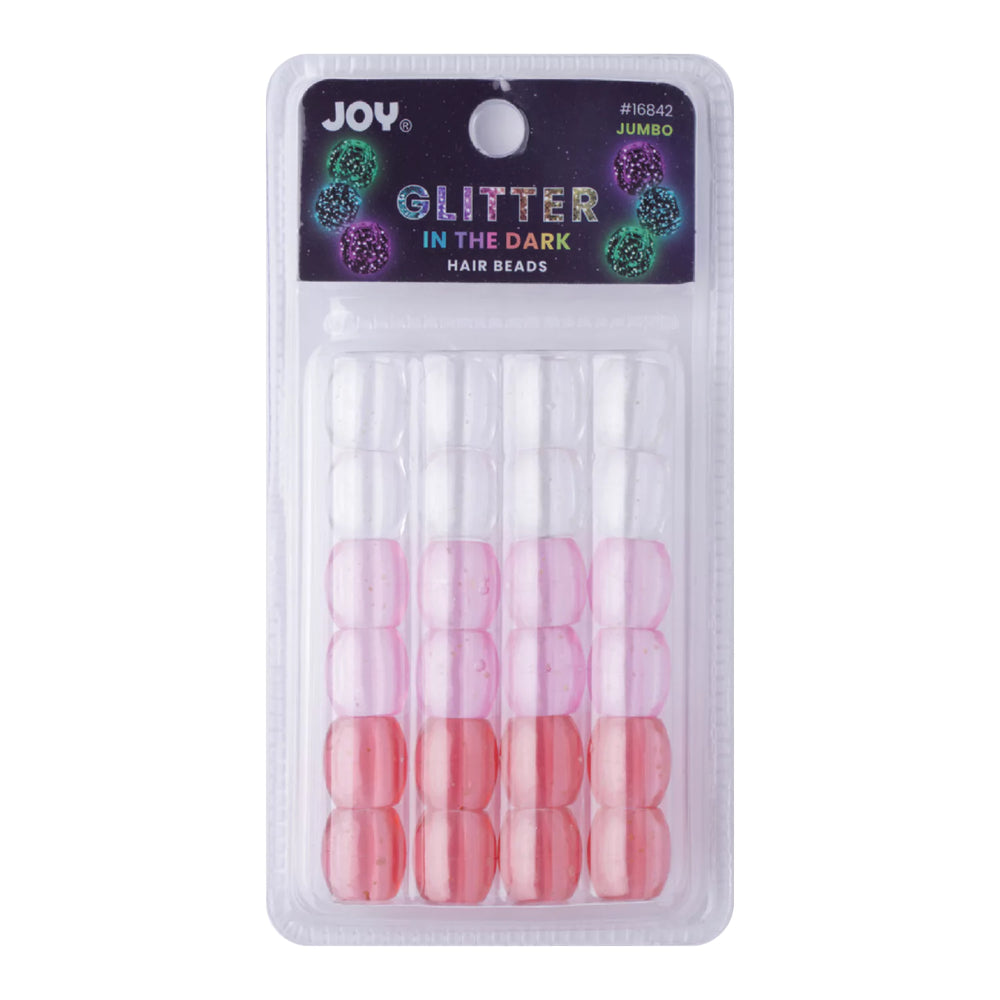 
                  
                    Load image into Gallery viewer, Joy Oval Beads Jumbo Glitter Glow Beads Joy Red &amp;amp; Pink  
                  
                