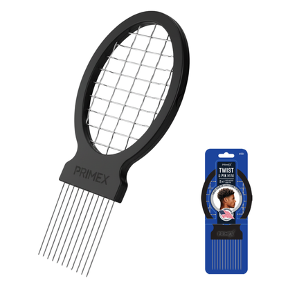 PrimeX Twist & Pik Comb Mini, 1 Count, Black