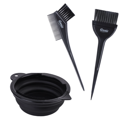 Annie Hair Coloring Kit, 3 Count, Black