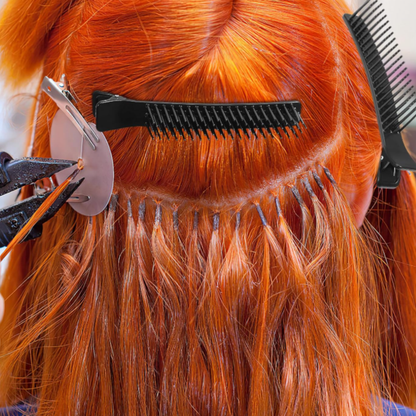 Annie Sectioning Comb Grip Clip, 2ct, Black