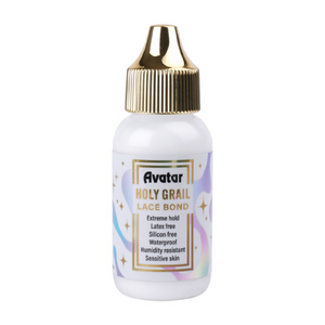 Avatar Holy Grail Lace/Wig Bond 38ml bottle, clear glue, latex and silicone-free, waterproof and humidity resistant.