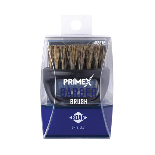 PrimeX Barber Knuckle Brush Black Boar Bristle