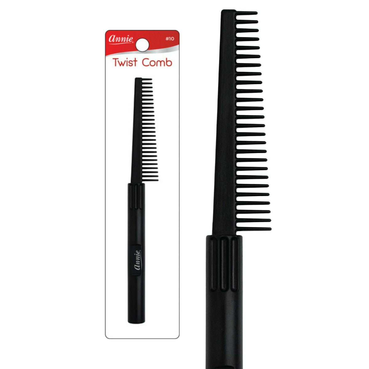 Annie Twist Comb #10 – Black
