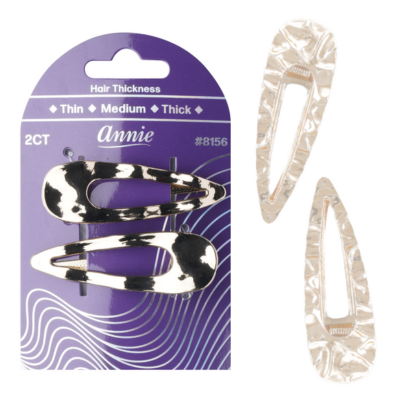 Annie XL Snap Clip, 2 Count Fashion Hair Clip, Rose Gold – Annie
