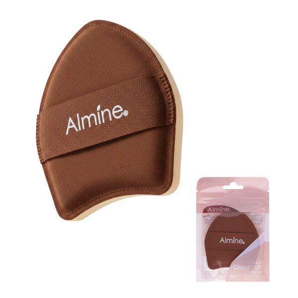 Almine A-Shaped Cloud Puff Sponge, 1 Count, Brown