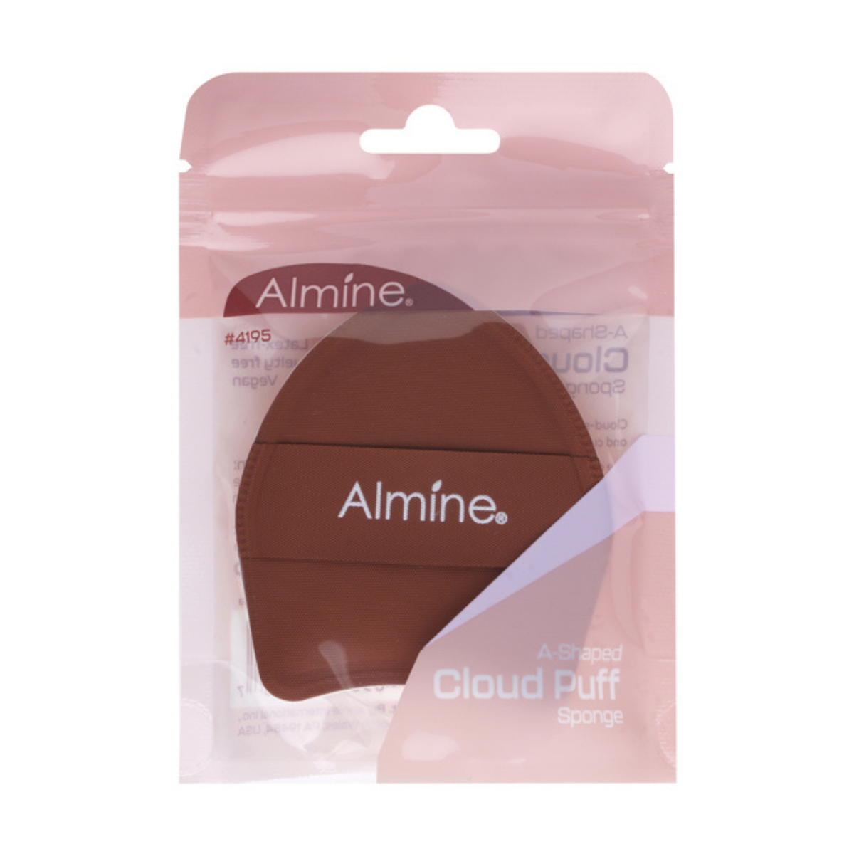Almine A-Shaped Cloud Puff Sponge, 1 Count, Brown