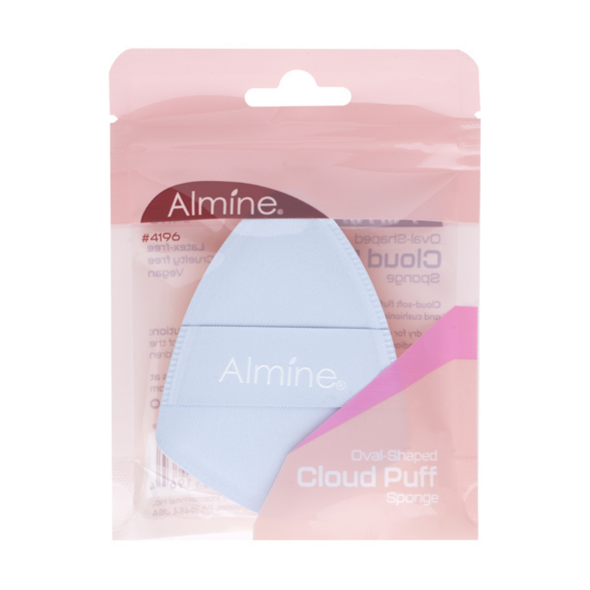 Almine Oval Shaped Cloud Puff Sponge, 1 Count, Blue