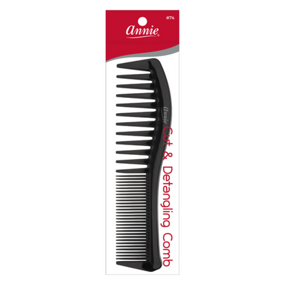 Annie Cut & Detangle Comb Black Combs Annie   