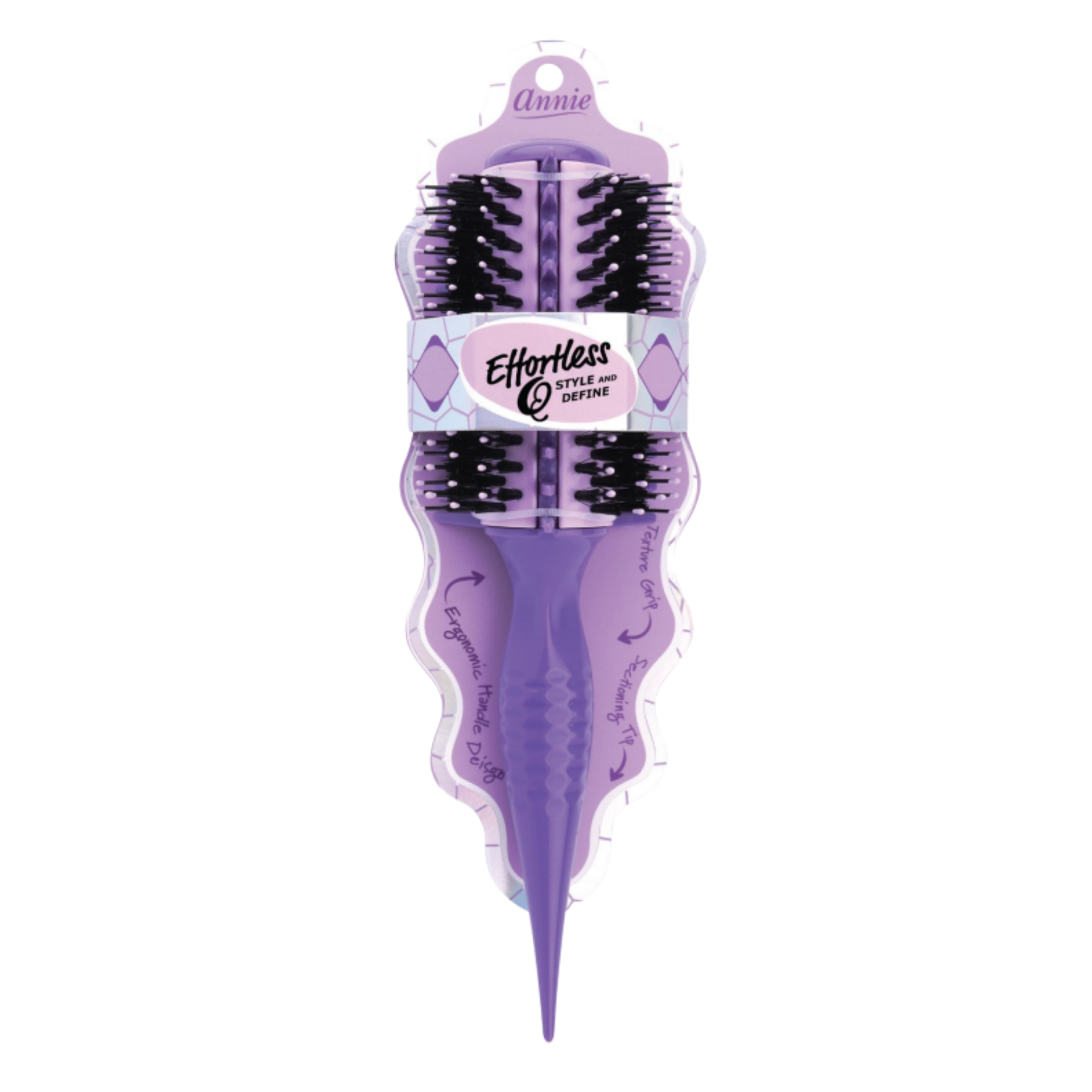 Annie Q Style & Define Brush – Extra Thick for Coily Hair – Annie