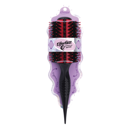 Annie Effortless Q Style & Define Brush Extra Thick Bristles, 1 Count, Assorted Colors