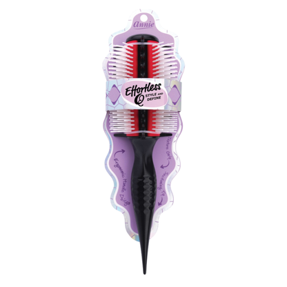 Annie Effortless Q Style & Define Brush Nylon Bristles, 1 Count, Assorted Colors