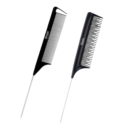 Annie Section & Tease Comb Set, 2 Count, Black