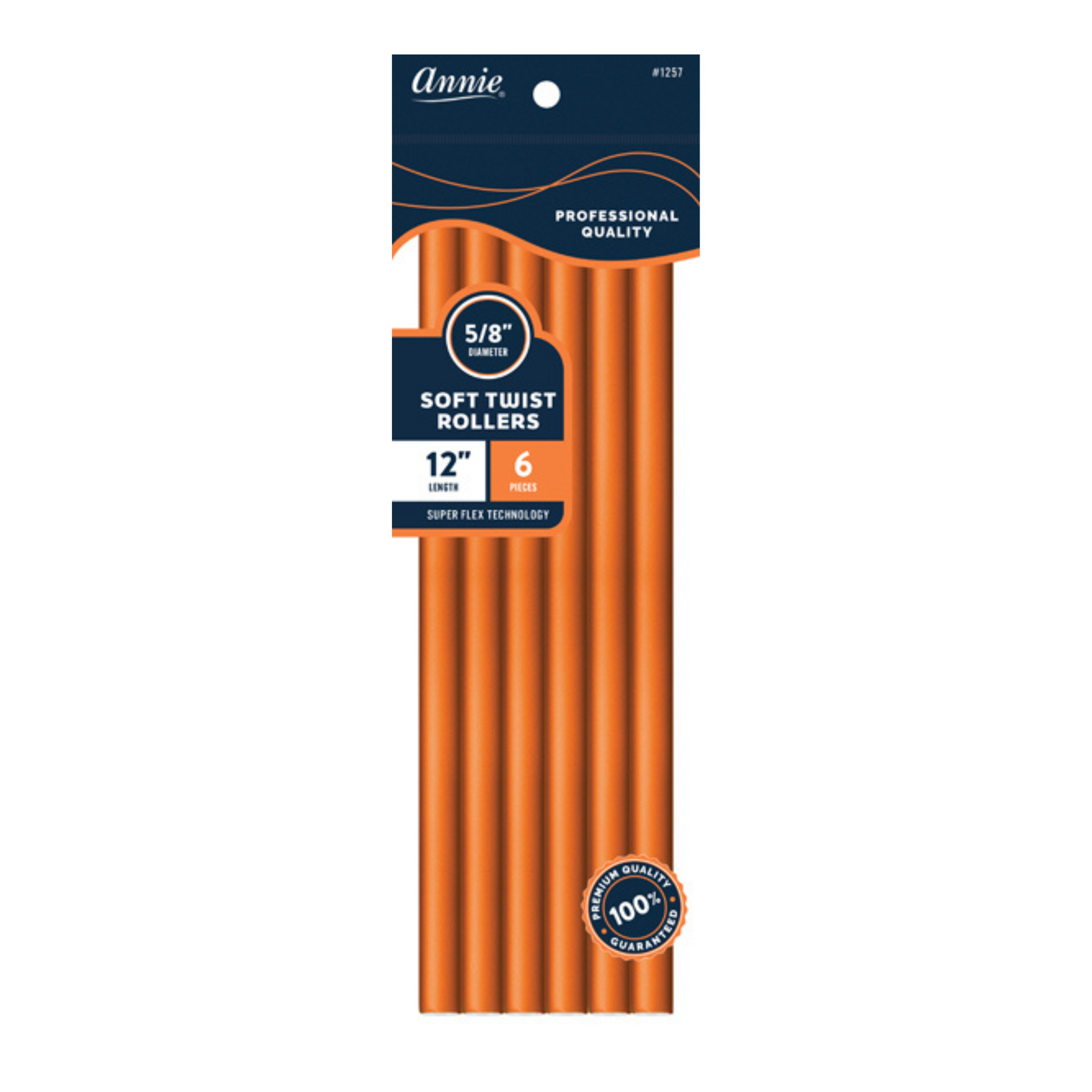 Annie Soft Twist Foam Hair Rollers 5/8 In, 6 Ct | Overnight Curls