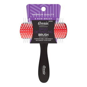 Annie Ergo Detangling Brush 9 Row Brushes Annie   