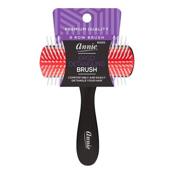 Annie Ergo Detangling Brush 9 Row Brushes Annie   