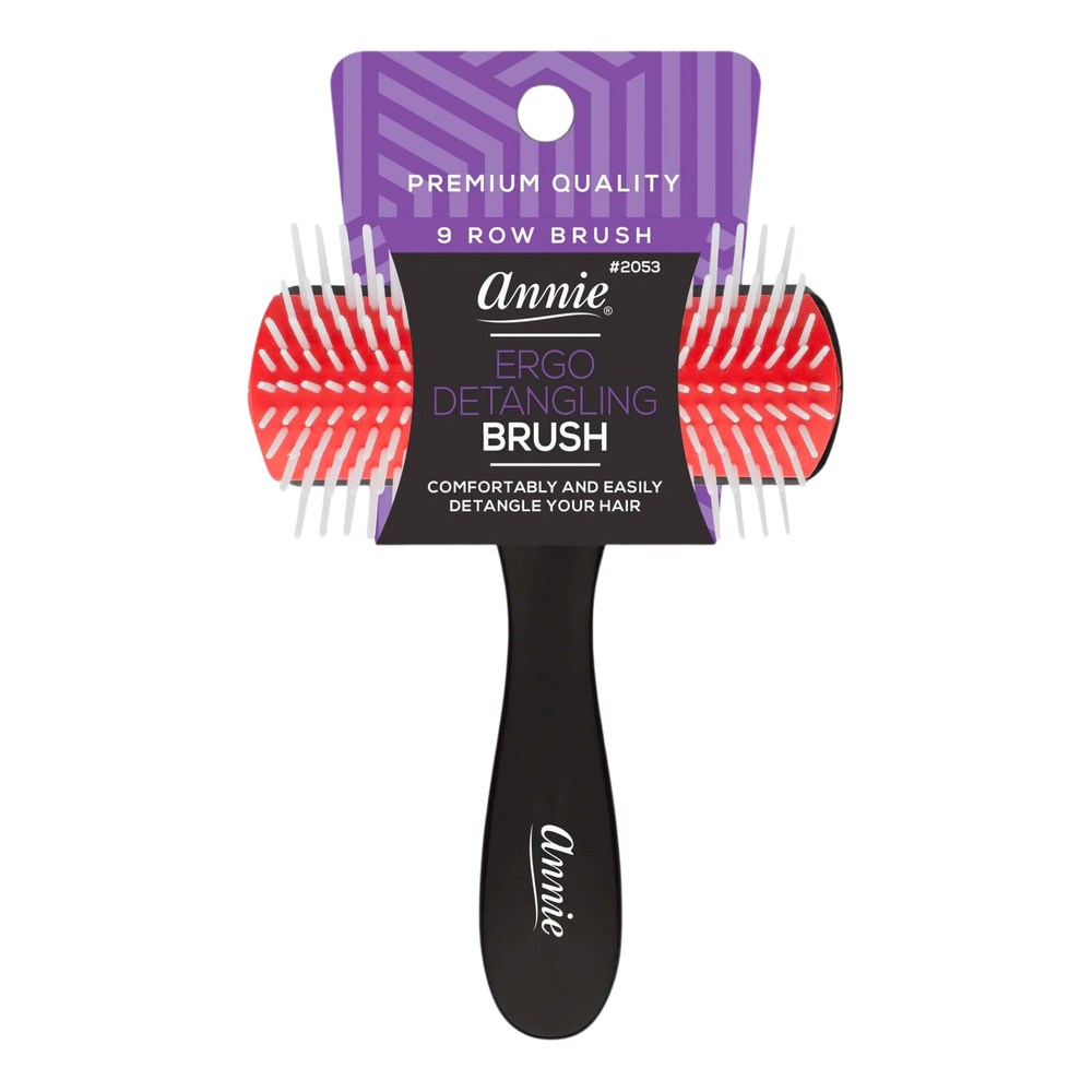 
                  
                    Load image into Gallery viewer, Annie Ergo Detangling Brush 9 Row Brushes Annie   
                  
                