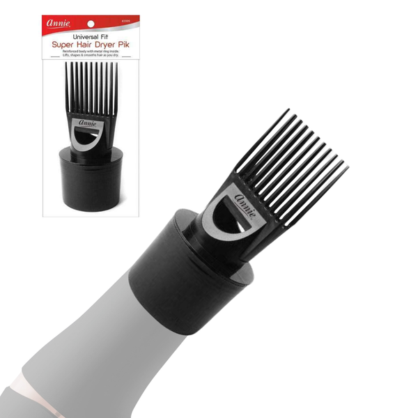 Annie Extra Super Hair Dryer Pik Attachment – Long Teeth for