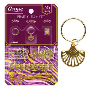 
                  
                    Load image into Gallery viewer, Annie Braid Charm Set with Fan Charms
                  
                