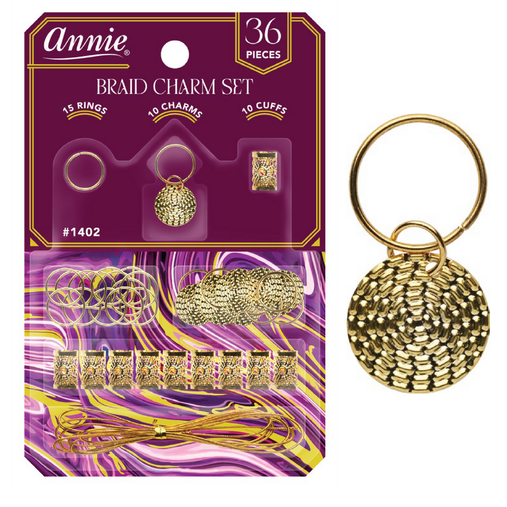 Annie Braid Charm Set, Patterned Circle
