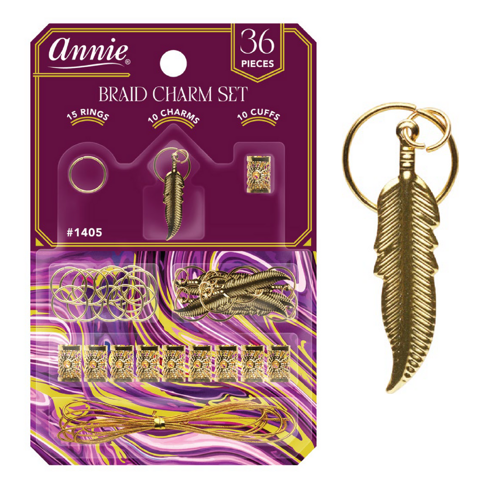 Annie Braid Charm Set, Feather