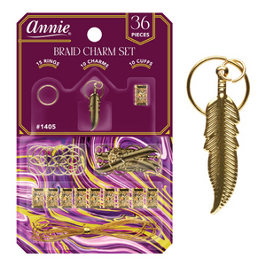 
                  
                    Load image into Gallery viewer, Annie Braid Charm Set, Feather
                  
                