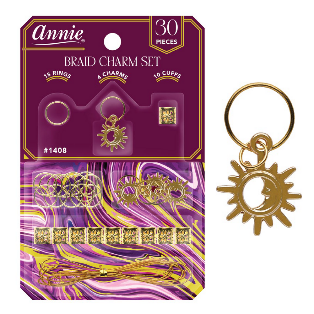 Annie Braid Charm Set, Sun & Moon