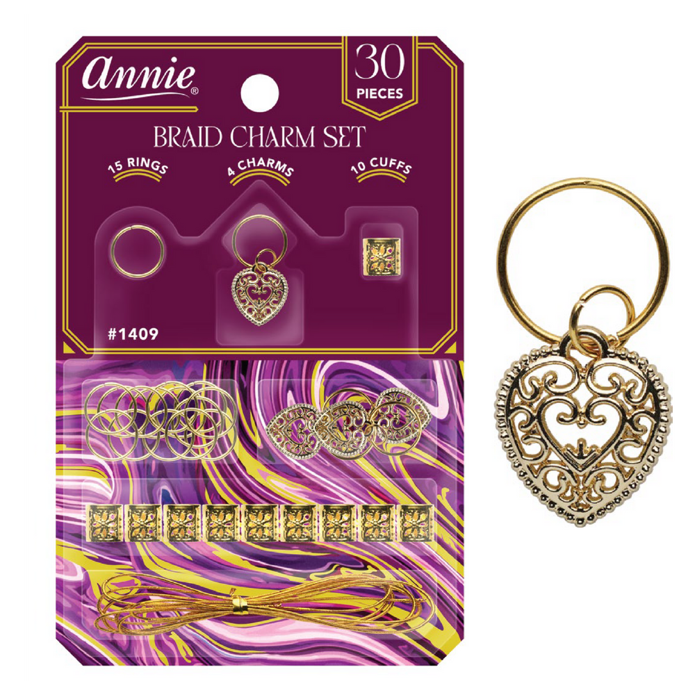 Annie Braid Charm Set, Heart Annie International