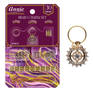 
                  
                    Load image into Gallery viewer, Annie Braid Charm Set, Diamond Circle
                  
                