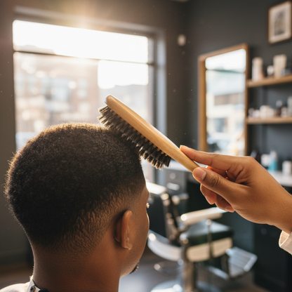 Cepillo de cerdas de nailon y jabalí Annie Hard Wave marrón claro