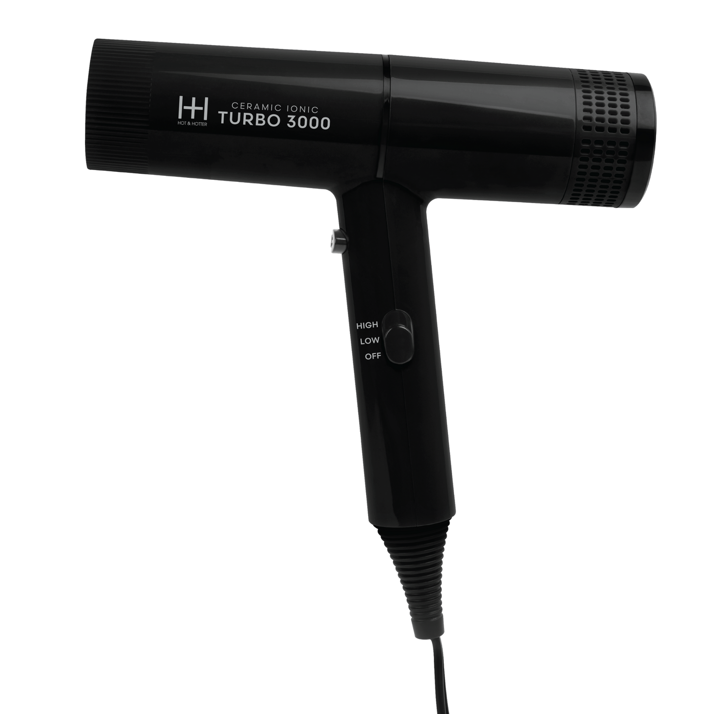 Hot & Hotter Ceramic Turbo 3000 Hair Dryer, Black