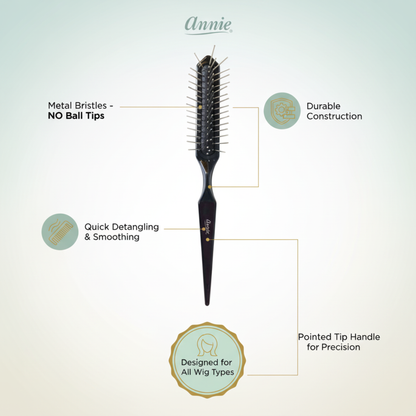 Annie Metal Wire Wig Brush Without Ball Tips, Assorted