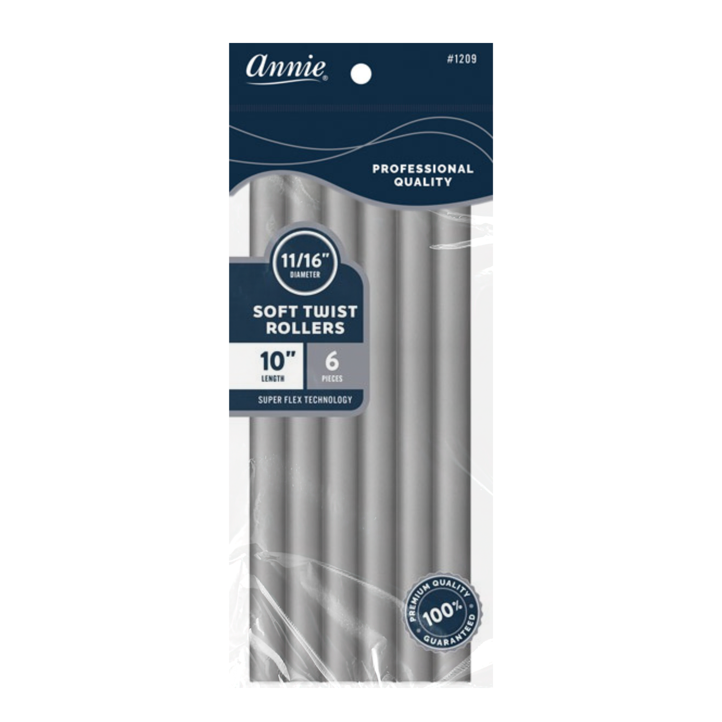 Rodillos Annie Soft Twist 11/16" XL Gris (6uds)