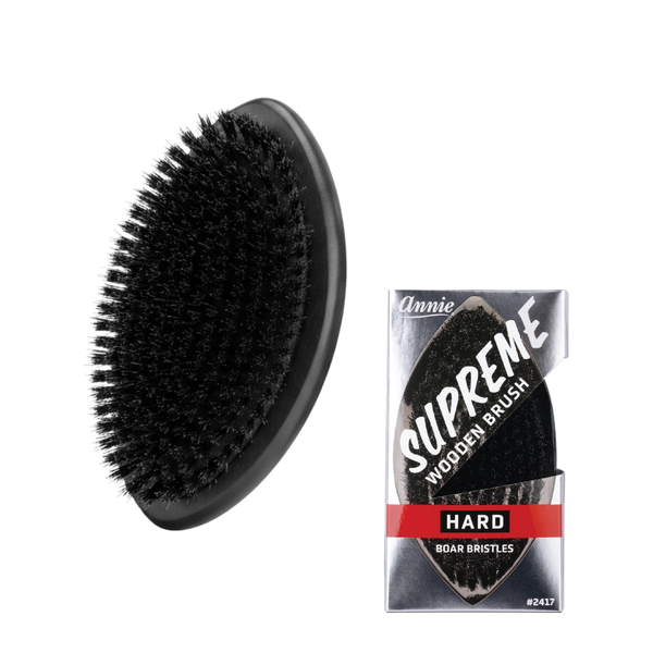 brunt ペグハンマー bush de brunt ブラック Annie Supreme Military Brush Hard Boar Bristles | 360 Waves, Black